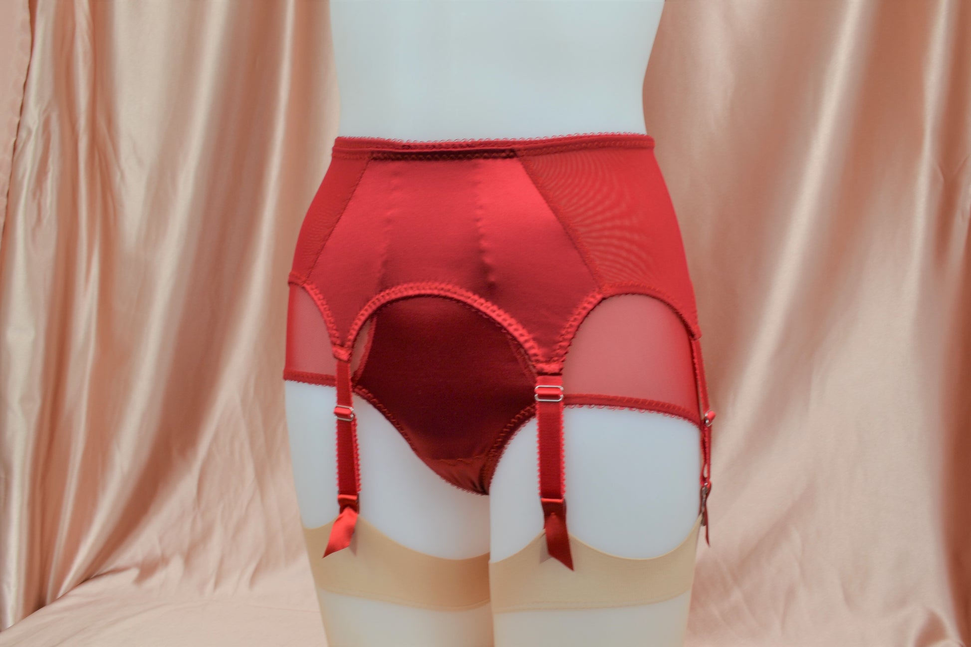 Red 6 Strap Roll On Girdle ~ Pip and Pantalaimon – Pip